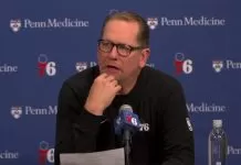 Nick Nurse praises 76ers’ resilience after last-second win over Warriors