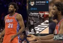 Joel Embiid fined $50K for “lewd” gesture, hits back at NBA
