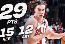 Giddey’s triple-double powers Bulls to stunning 24-point comeback win over 76ers