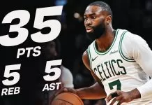 Brown drops 35 as Celtics overcome early deficit to rout Wizards