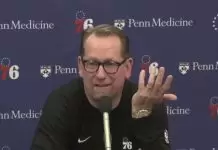 Nick Nurse: VJ Edgecombe “was really, really huge”