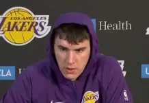 Jake LaRavia on Lakers’ struggles in loss to Celtics: “We were a little tired”