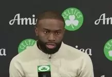 Jaylen Brown reacts to Celtics loss as Timberwolves