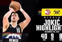 Jokic drops 40 as Nuggets complete stunning comeback against Hawks
