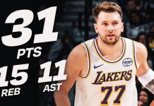 Doncic and James combine for 60 as Lakers edge 76ers in Philadelphia