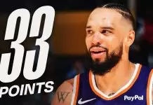 Brooks scores 33 as Suns end Lakers’ seven-game win streak