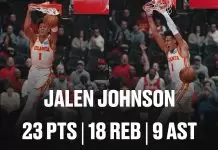 Hawks rally past Suns as Johnson posts 30th double-double