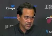 Erik Spoelstra praises Larsson and Jakucionis after Heat win