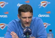 Mark Daigneault praises Thunder’s disciplined effort in rout of Warriors