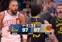Warriors rally from 14 down to beat shorthanded Suns