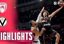 Olympiacos erupts for 109 points, crushes Virtus Bologna