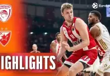 Sasha Vezenkov erupts after halftime as Olympiacos beats Crvena Zvezda