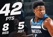 Anthony Edwards drops 42 as Timberwolves outlast injury-hit Warriors
