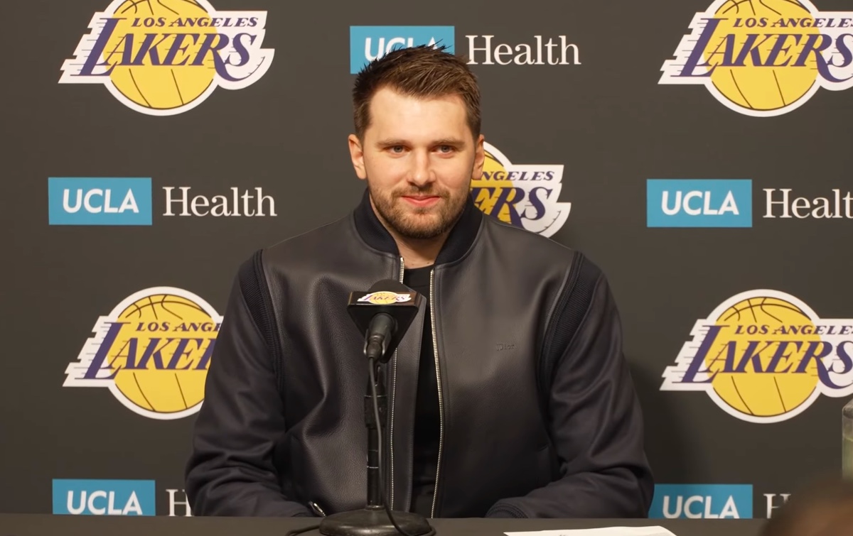 Luka Doncic unveils new look at Lakers practice