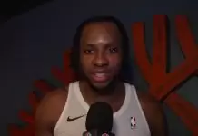 Charles Bassey on Warriors debut, energy, and chemistry with Stephen Curry