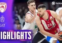 Olympiacos locks up No. 1 seed with disciplined win over Milan