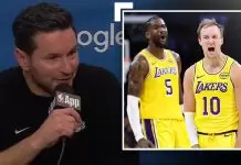 JJ Redick reacts to Lakers’ Game 1 win over Rockets
