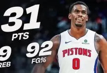 Jalen Duren drops 31 as Pistons clinch Central Division with win over Raptors