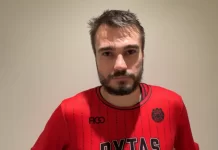 Gytis Masiulis recreates father’s iconic championship celebration