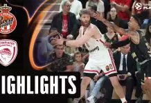 Olympiacos unleash record 18 threes to sweep Monaco into Final Four again