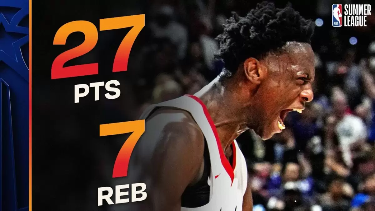 AJ Dybantsa brushes off Summer League nerves after debut