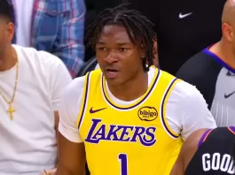 Adou Thiero explains his progress with Lakers