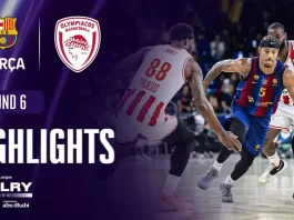 Olympiacos edges Barcelona in OT with Pep Guardiola in attendance