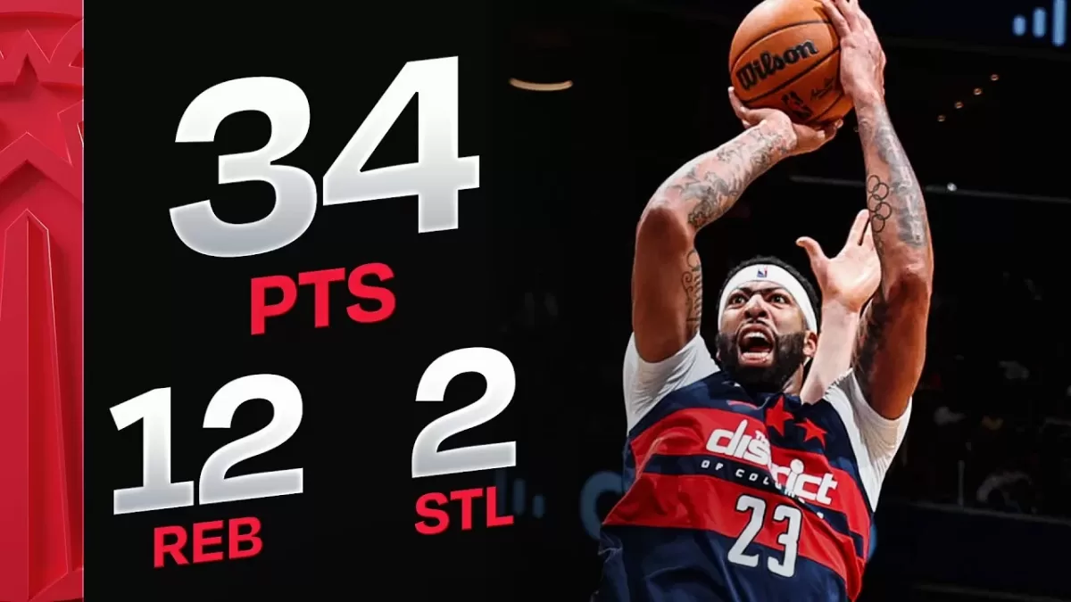 Anthony Davis dominates in Wizards debut