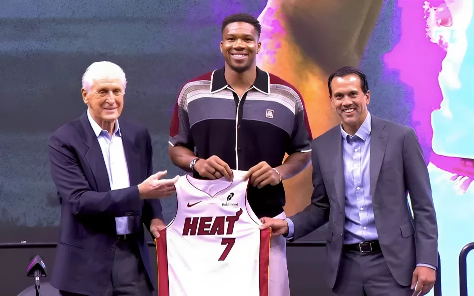 Giannis Antetokounmpo reveals Pat Riley worked out with him in Greece
