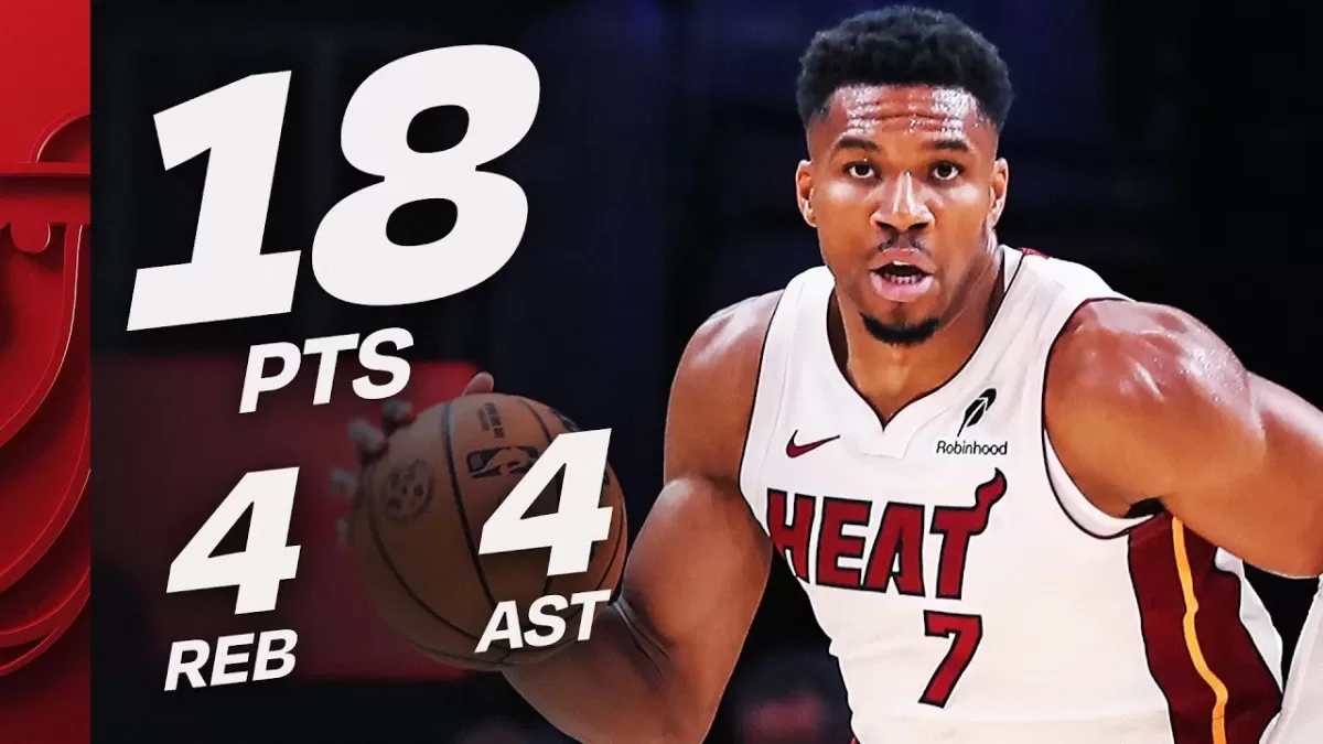 Giannis Antetokounmpo leads Heat to preseason win over Pelicans