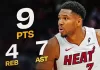Giannis Antetokounmpo makes Heat debut in win over Raptors