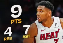 Giannis Antetokounmpo makes Heat debut in win over Raptors